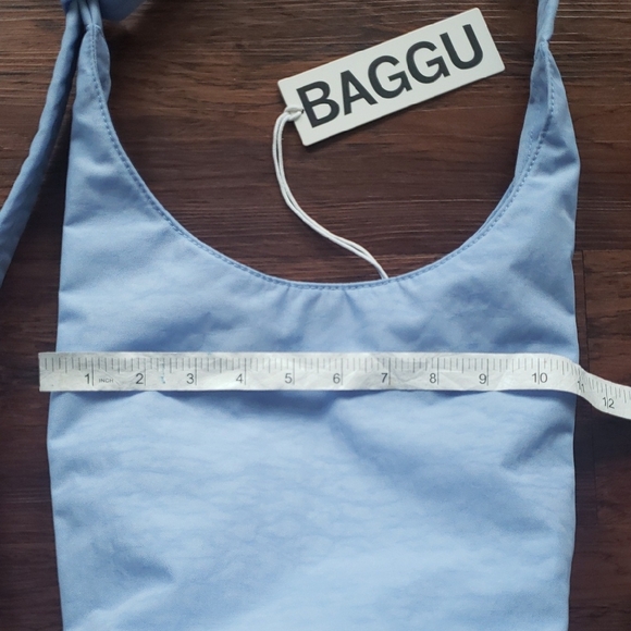 BAGGU French Blue Small Nylon Sling Bag - Picture 8 of 9